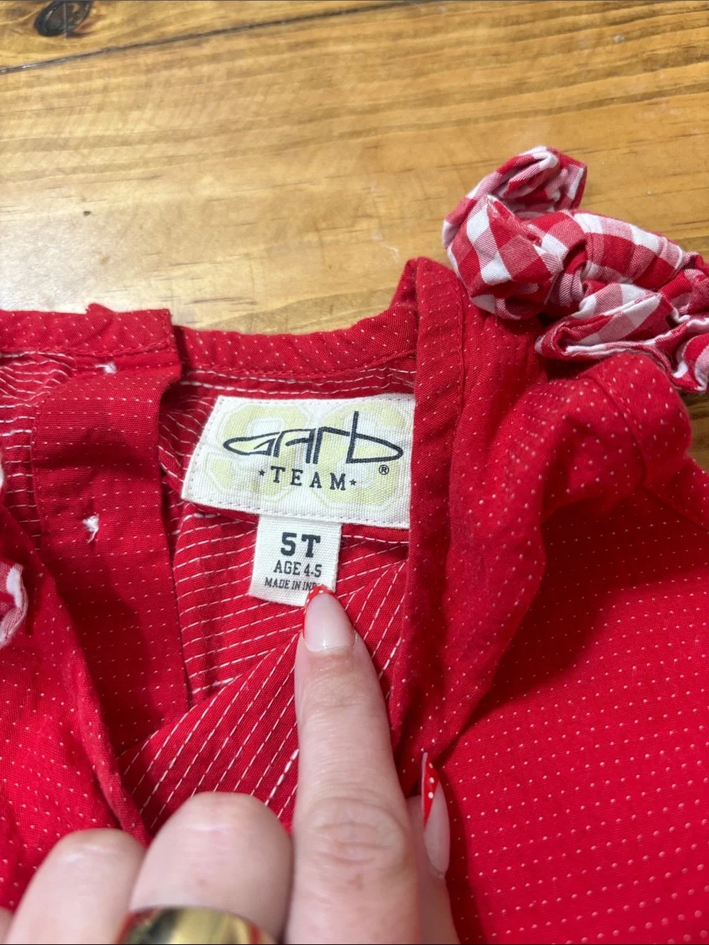 Garb Team Size 5T Girls Red Georgia Bulldogs Dress